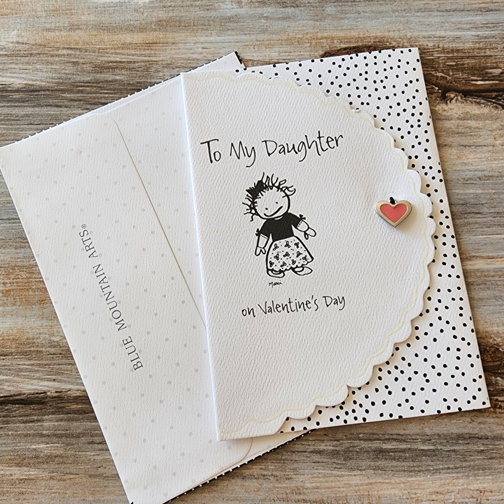 Blue Mountain Arts To My Daughter Valentine's Day Card Marci Heart Charm